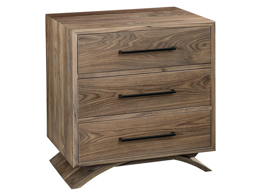 Amish Furniture of NE Covington 3 Drawer Nightstand