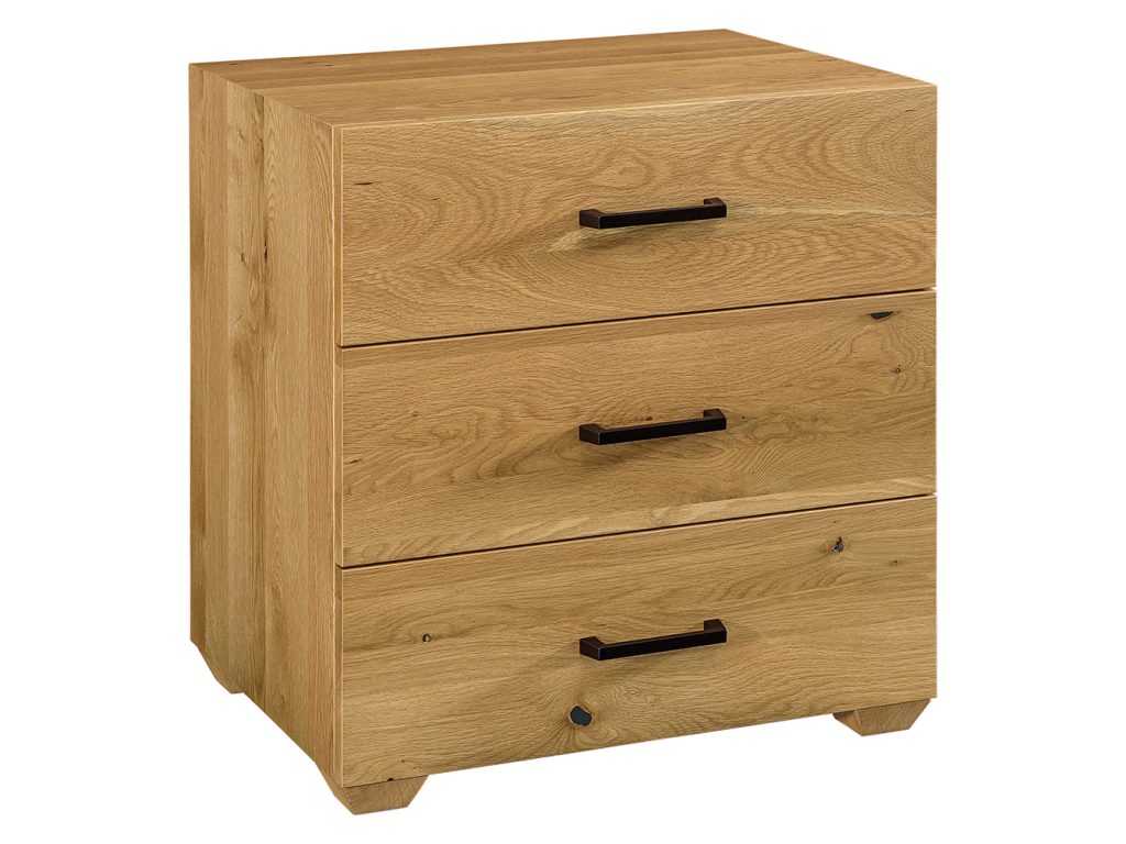 Amish Furniture of NE Arcadia 3 Drawer Nightstand