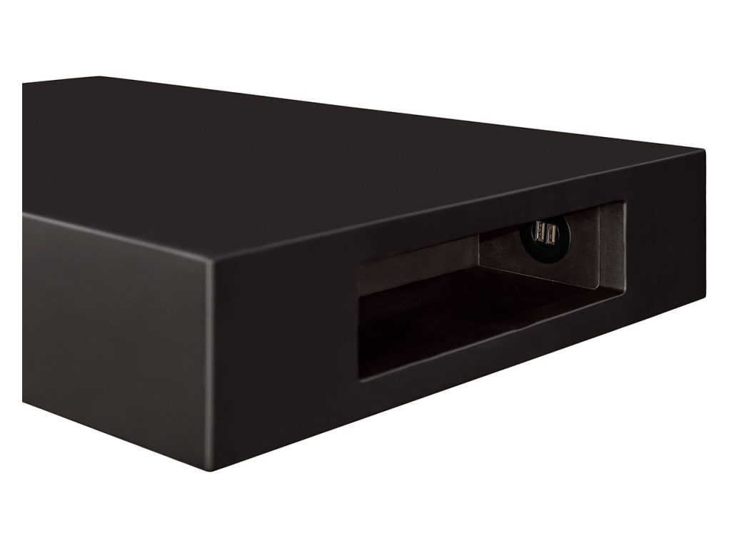 Amish Furniture of NE Arcadia Floating Bedside Shelf, alternate view