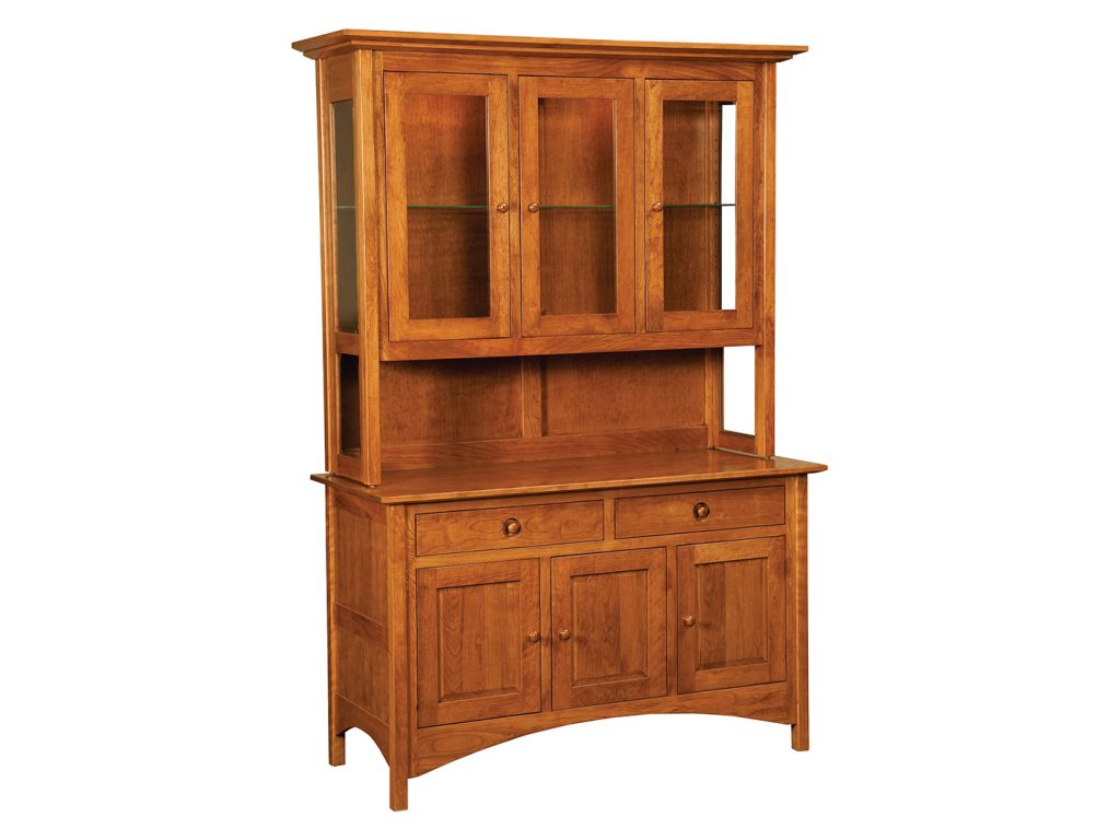 Amish Furniture of NE Shaker Hutch Hutch Cabinet