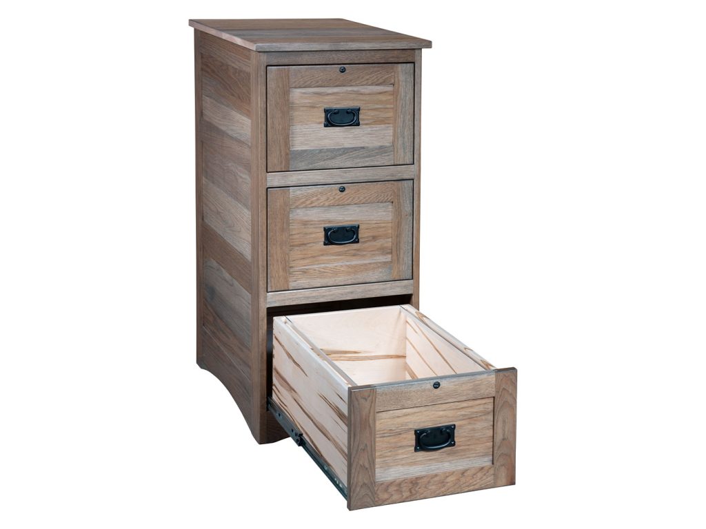 Amish Furniture of NE Mission Deluxe File Cabinet, alternate view