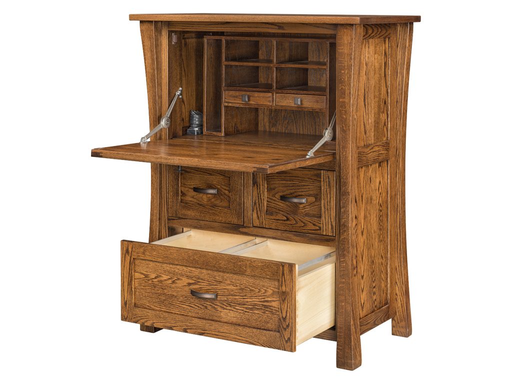 Amish Furniture of NE Eldorado Secretary Desk, alternate view