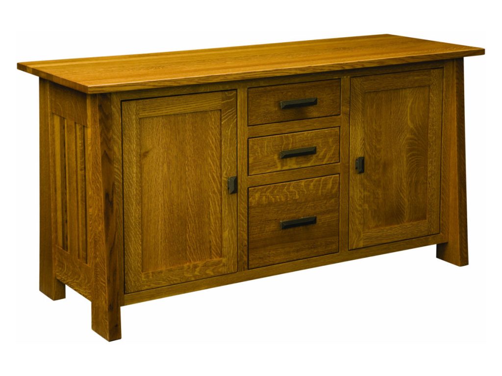 Freemont Mission Credenza – 60″W Credenza Cabinet