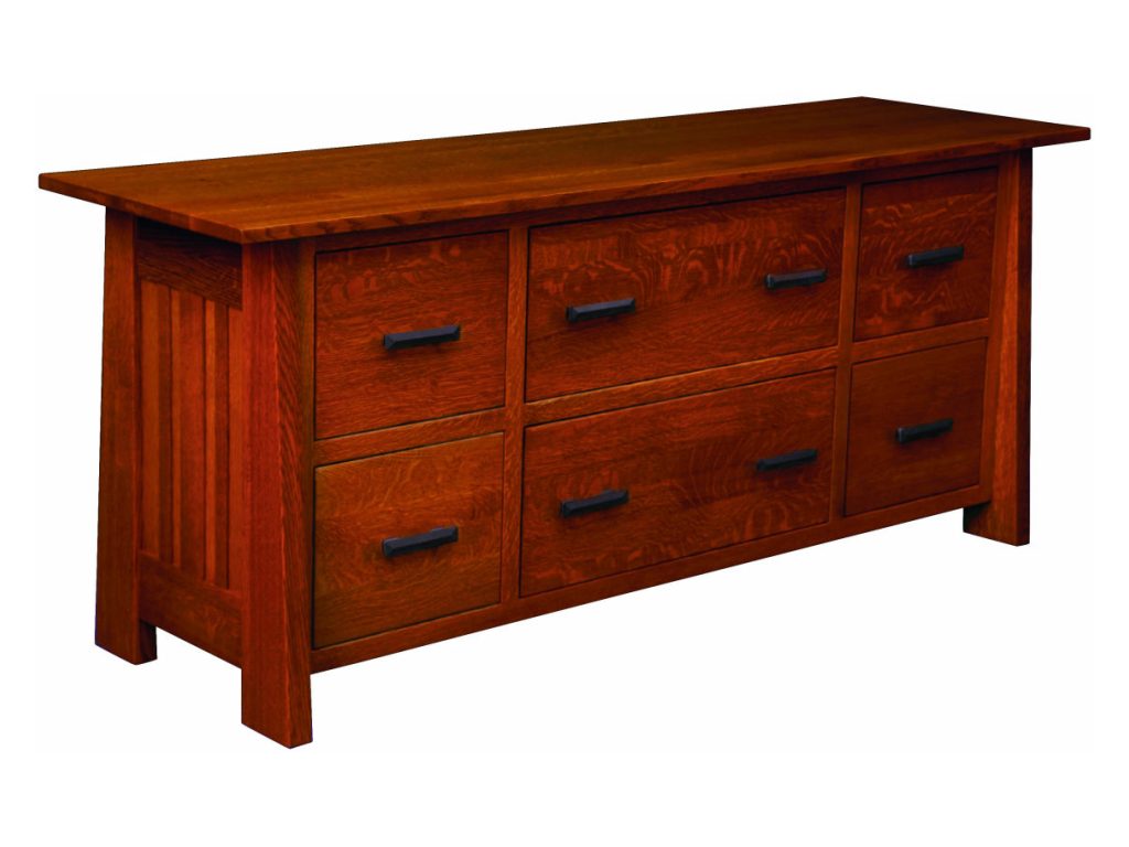 Freemont Mission Credenza – 74″W Credenza Cabinet