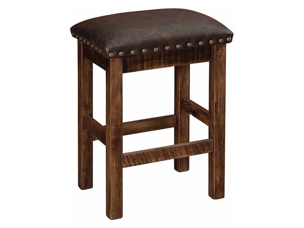 Amish Furniture of NE Alto Stationary Bar Stool, alternate view