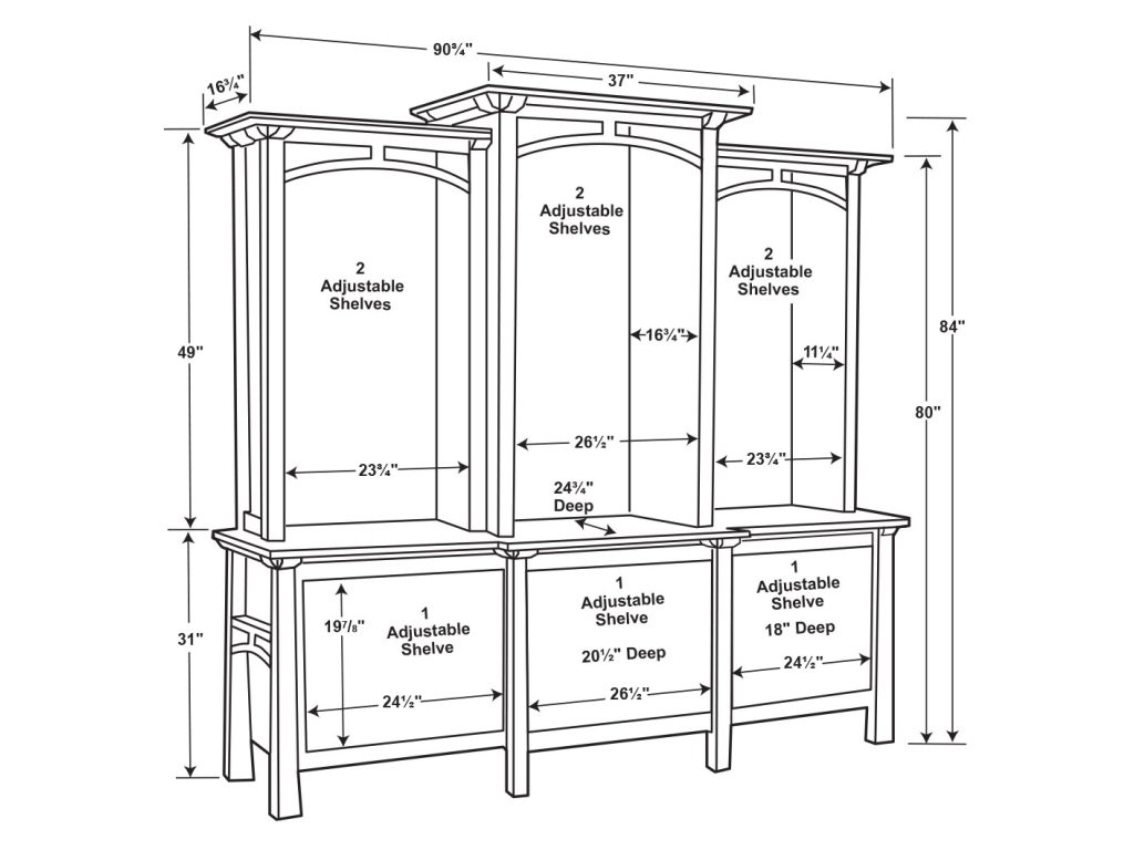Artesa Backbar Hutch, alternate view