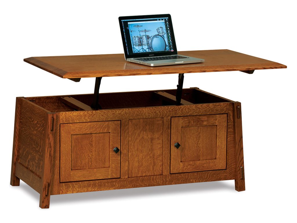 Amish Furniture of NE Colbran Enclosed Lift Top Coffee Table