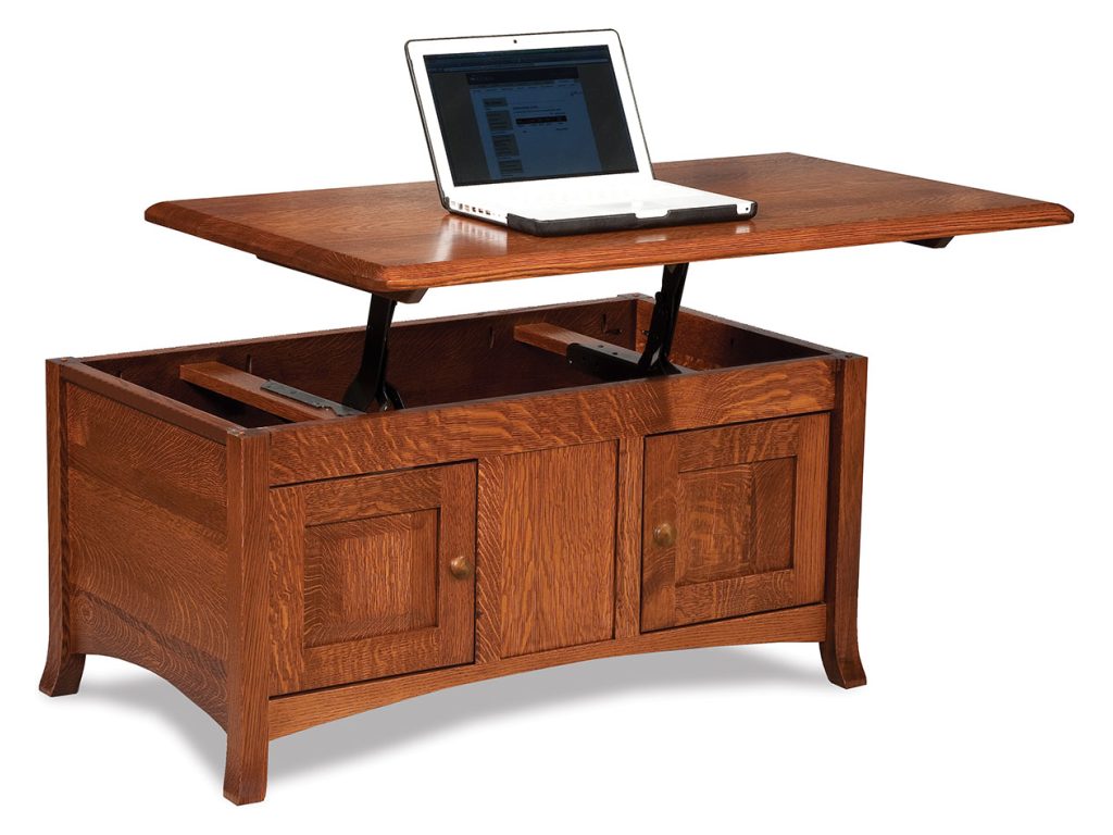 Amish Furniture of NE Carlisle Enclosed Lift Top Coffee Table