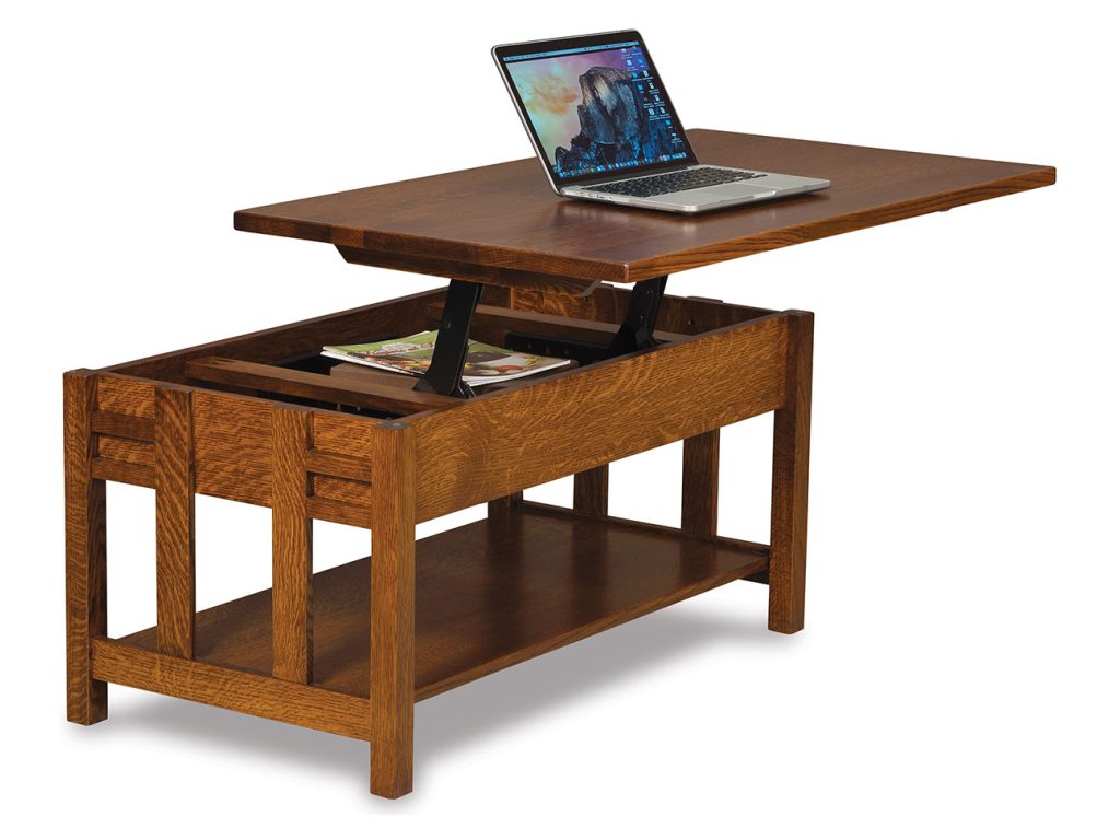 Amish Furniture of NE Kascade Lift Top Coffee Table Table Top