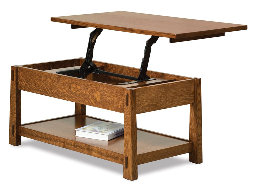Amish Furniture of NE Modesto Lift Top Coffee Table Table Top