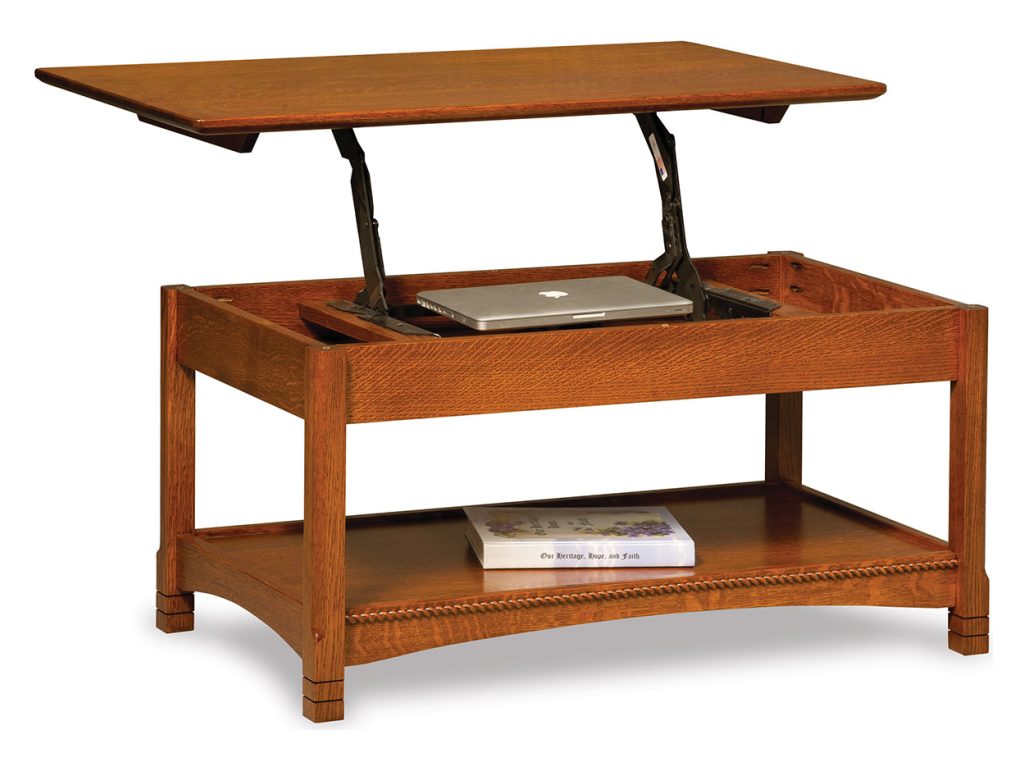 Amish Furniture of NE West Lake Lift Top Coffee Table Table Top