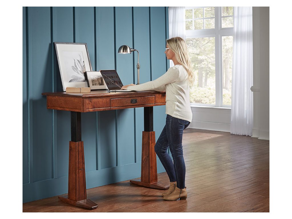 Grant Electric Sit To Stand Writers Desk Writing Desk, alternate view