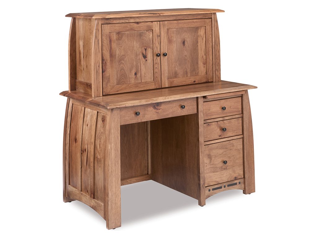 Amish Furniture of NE Boulder Creek Desk With Hutch Desk
