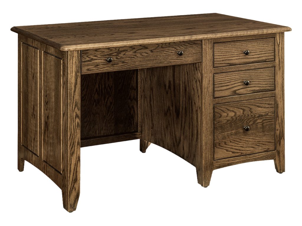 Dover Single Pedestal Desk Executive Desk