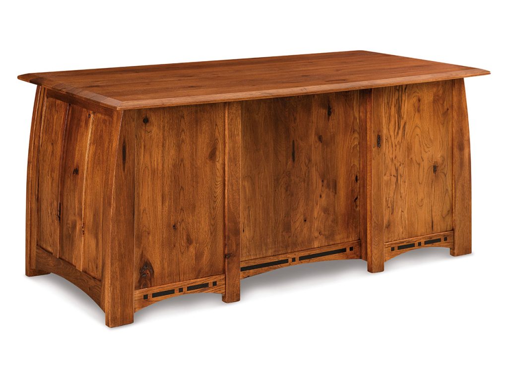 Boulder Creek Curved Top Desk Base Writing Desk, alternate view