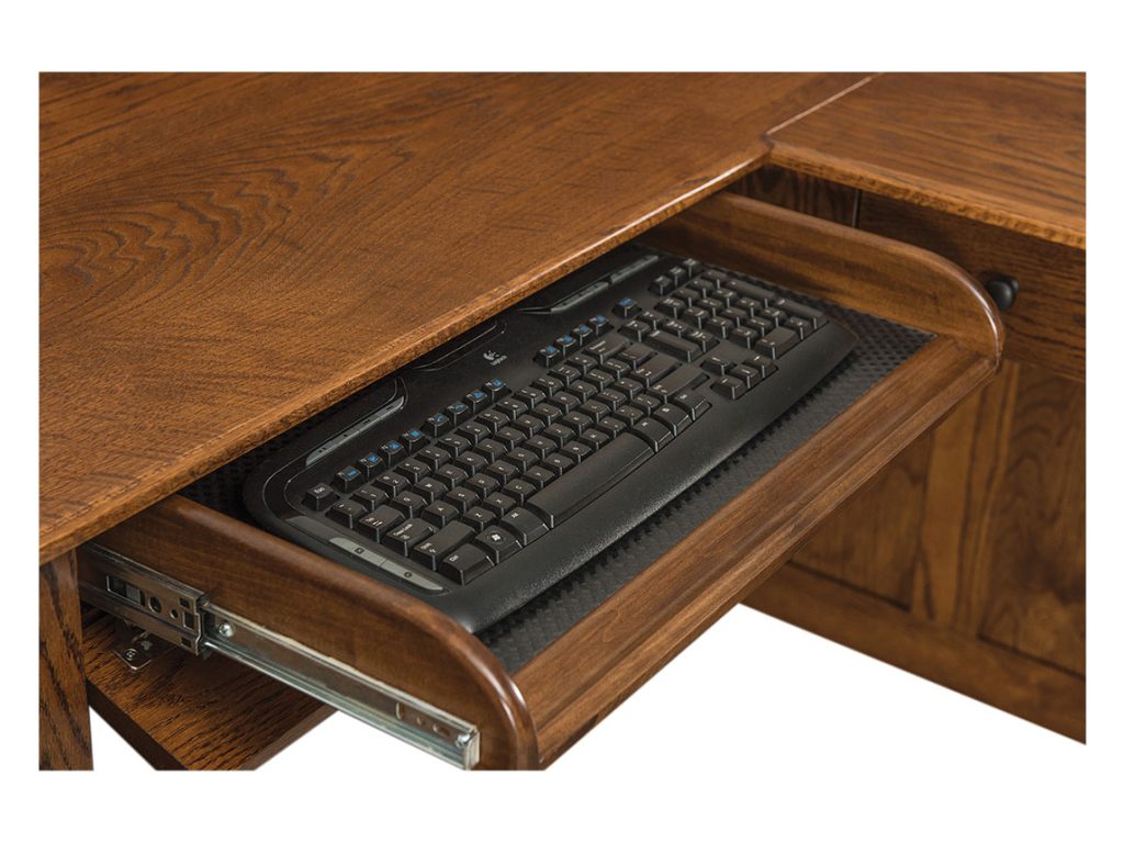 Boulder Creek L Desk – 66″W Executive Desk, alternate view