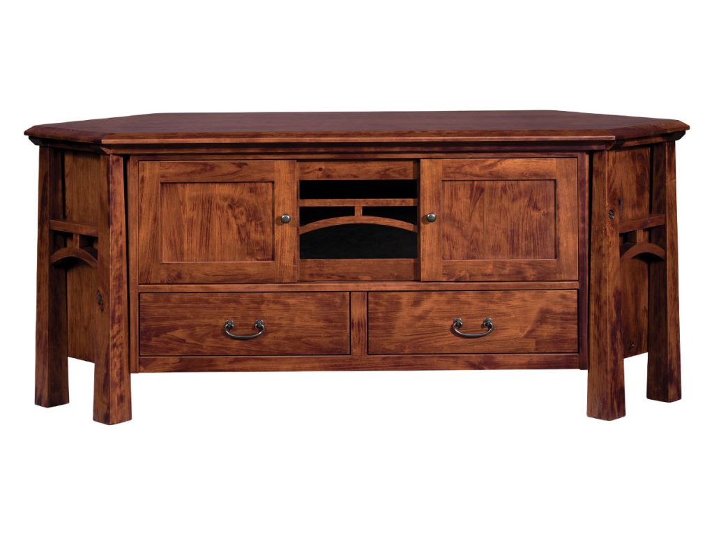 Amish Furniture of NE Artesa Corner Console Cart