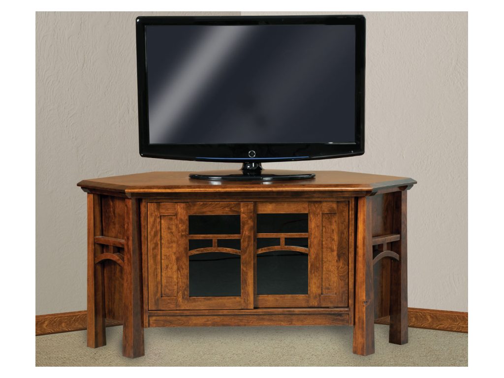 Amish Furniture of NE Artesa Corner Console Cart, alternate view