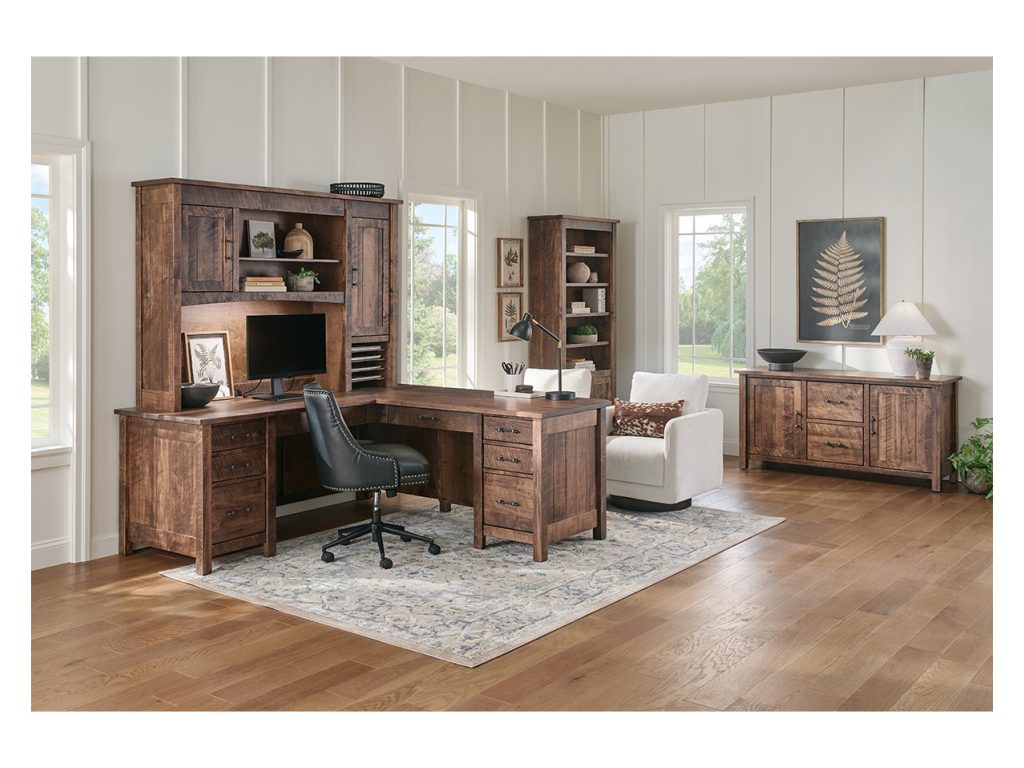 Houston L Desk Executive Desk, alternate view