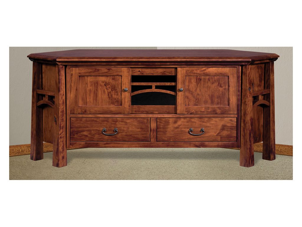 Amish Furniture of NE Artesa Corner Console Cart, alternate view