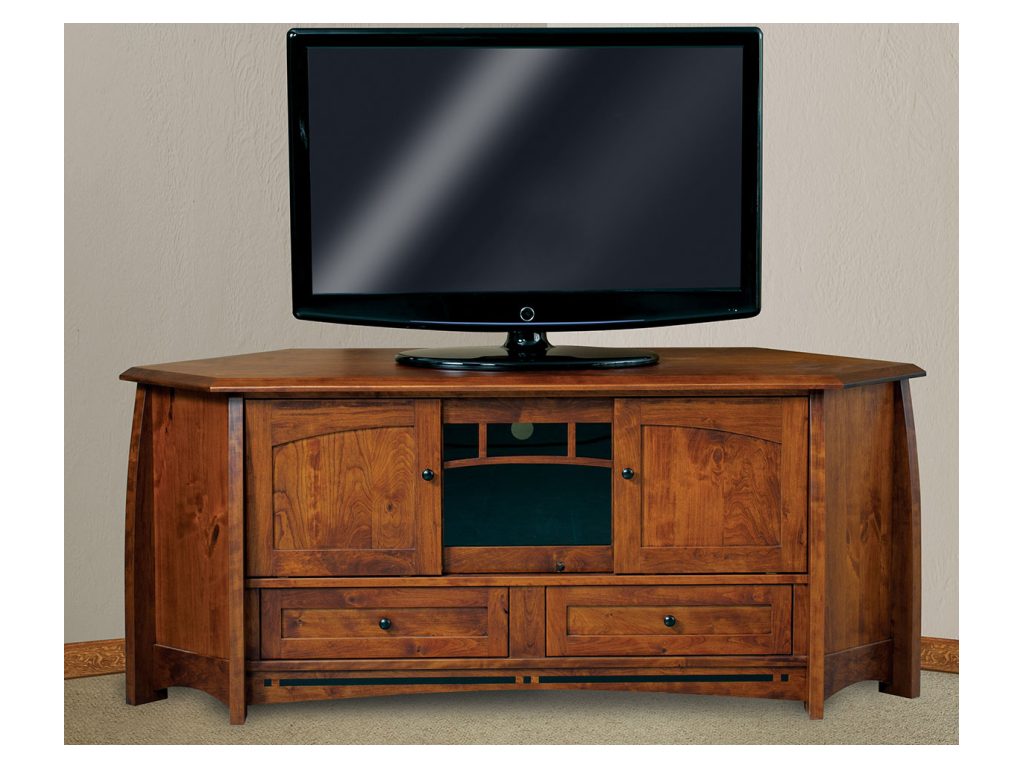 Boulder Creek Corner Media Cabinet, alternate view