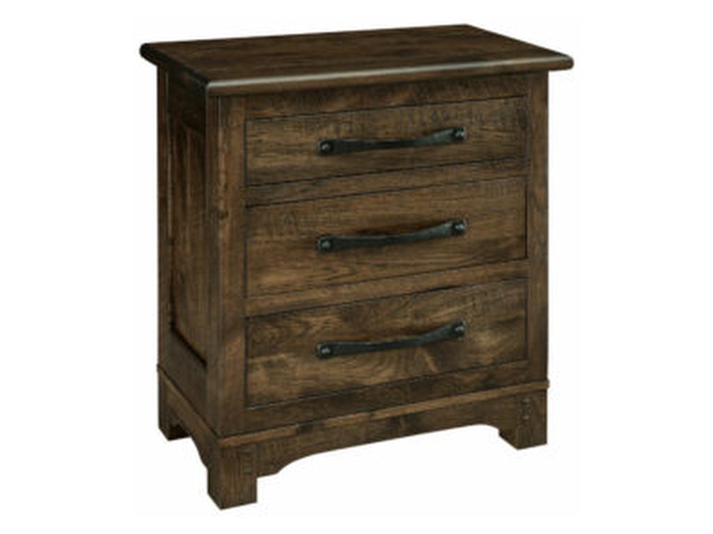 Amish Furniture of NE Farmhouse Nightstand – 27″W Bedside Table