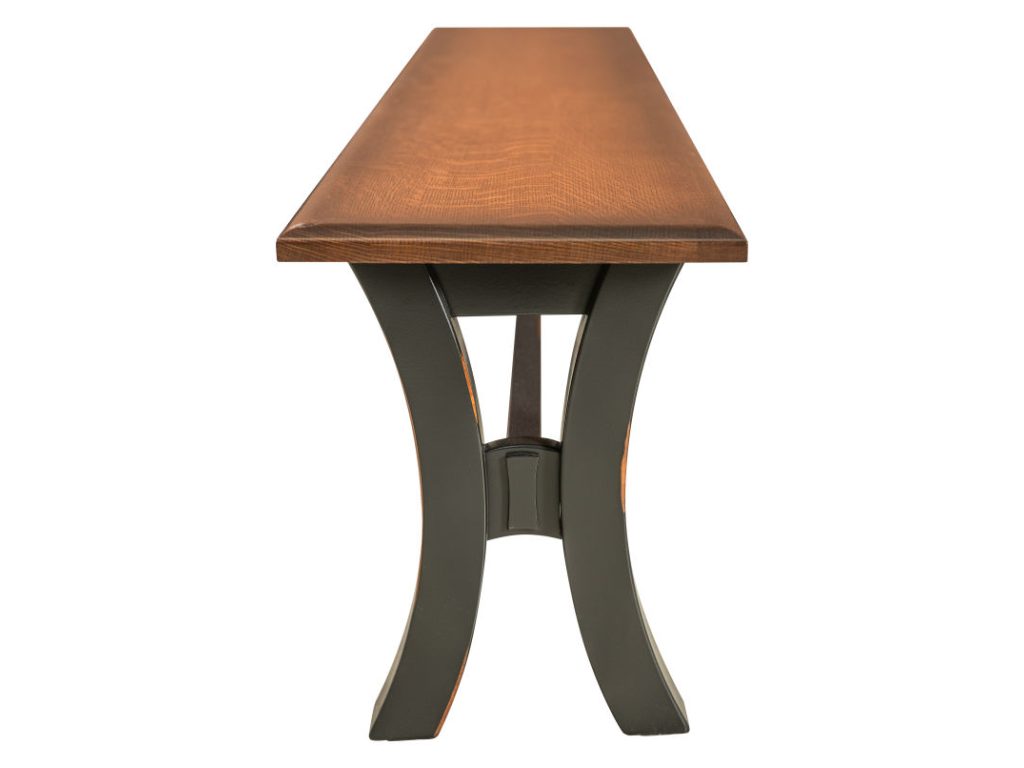 Amish Furniture of NE Grand Island Bench, alternate view