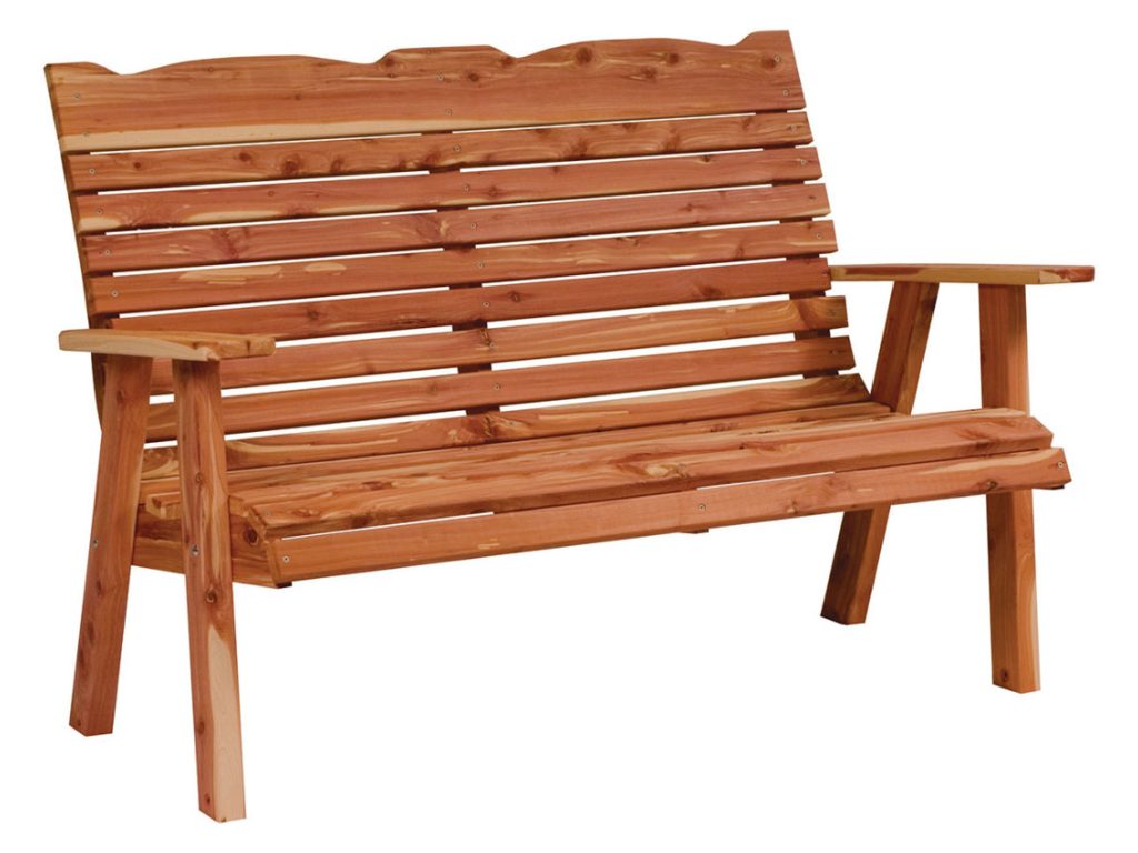 Amish Furniture of NE Straightback Loveseat Bench