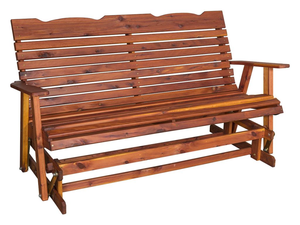 Amish Furniture of NE Straightback Loveseat Glider