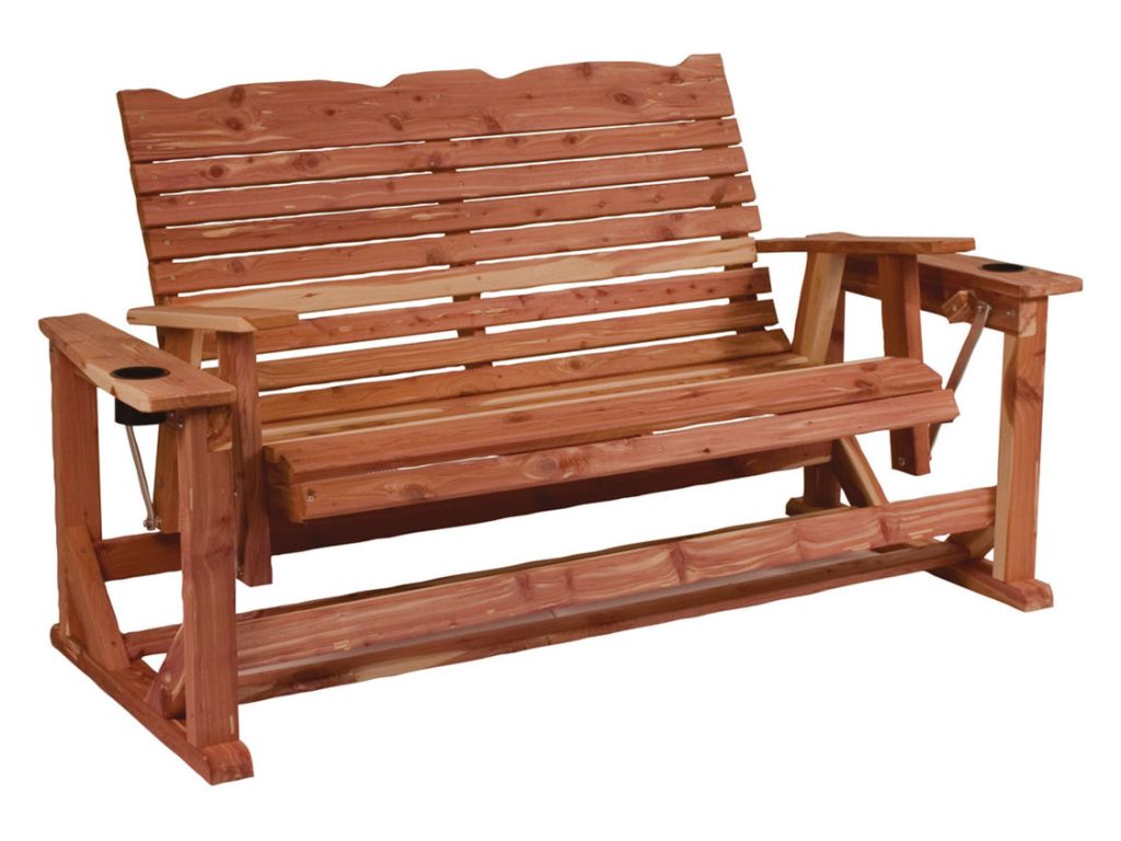 Amish Furniture of NE Straightback Deluxe Glider Swivels & Glider