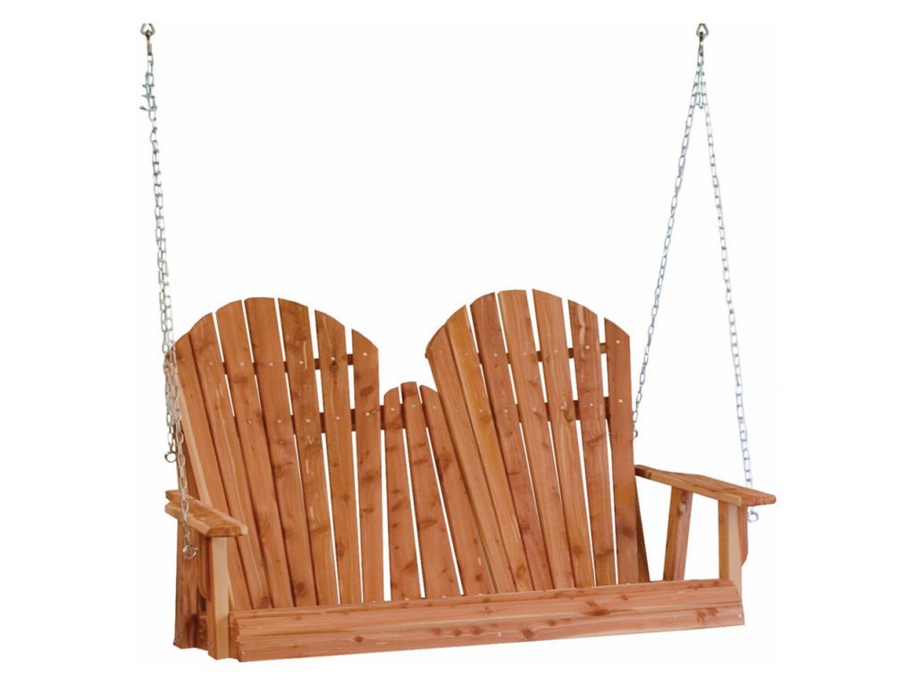 Amish Furniture of NE Adirondack Porch Swing – 4′ Accessory