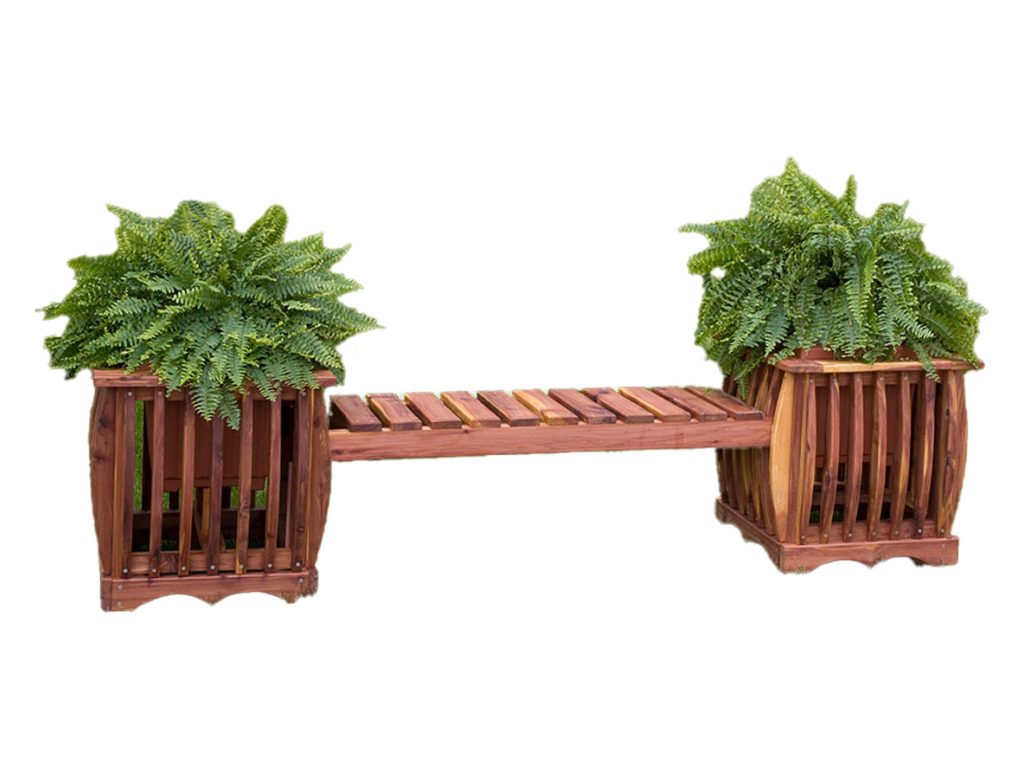 Amish Furniture of NE Planter Bench