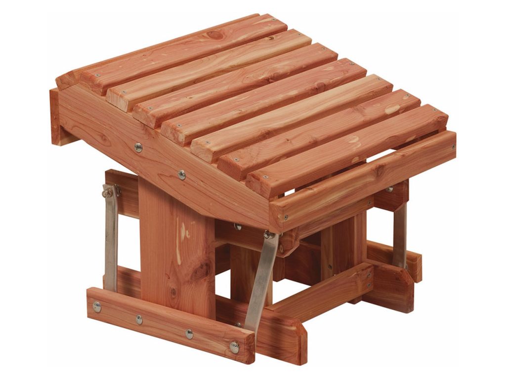 Amish Furniture of NE Gliding Footstool Accessory