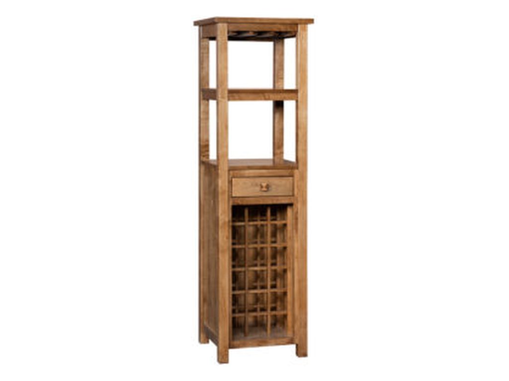 Amish Furniture of NE Madison Wine Tower Wine Cabinet