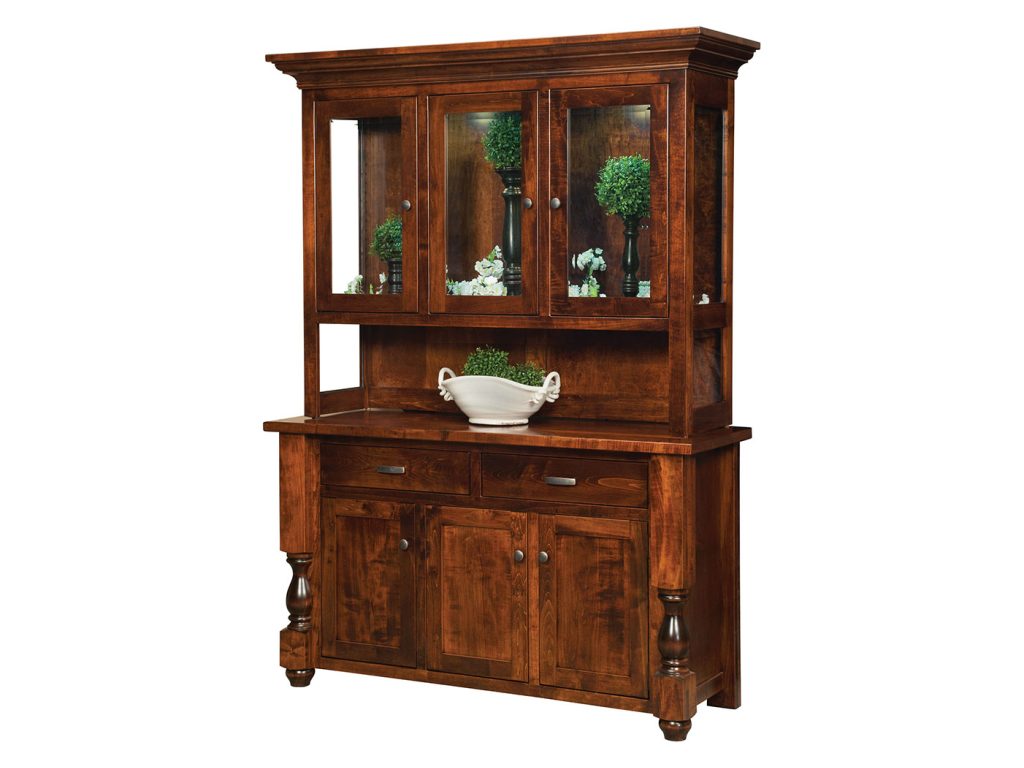 Amish Furniture of NE Woodmont Hutch Hutch Cabinet