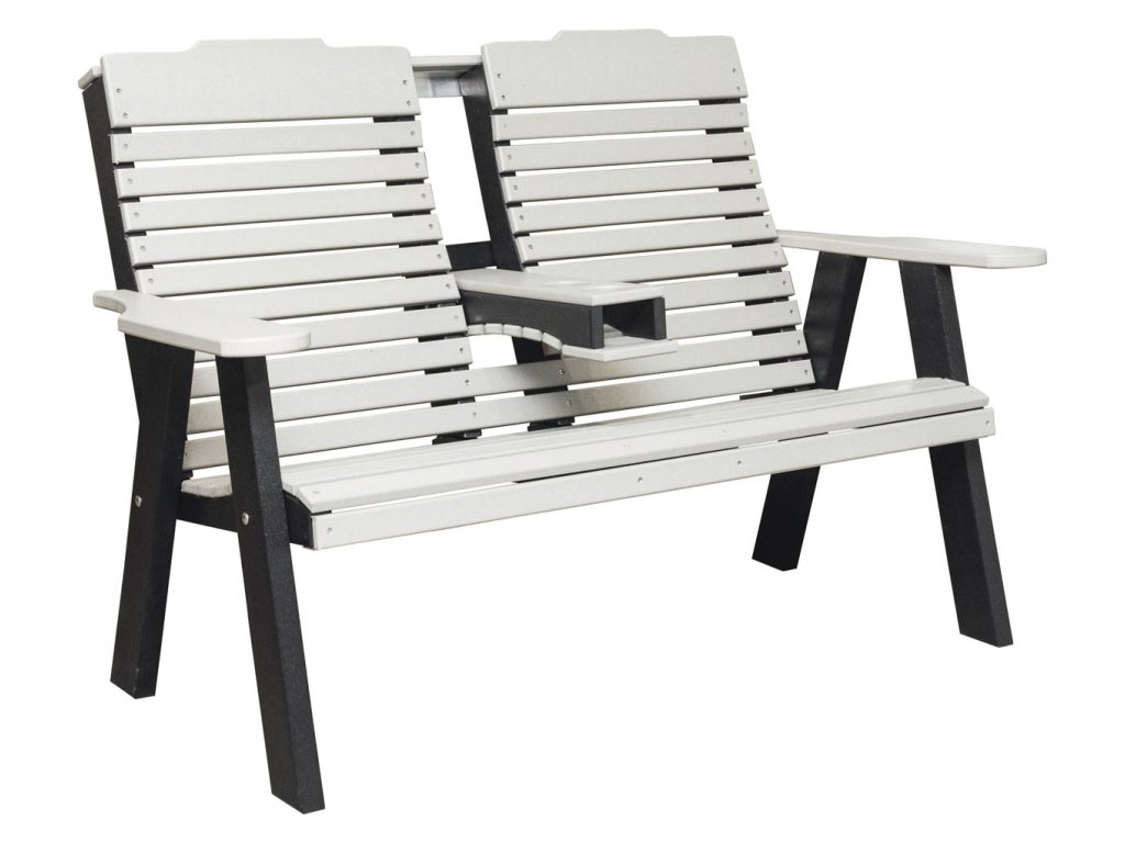 Amish Furniture of NE Curve Back Love Seat – 5′, alternate view