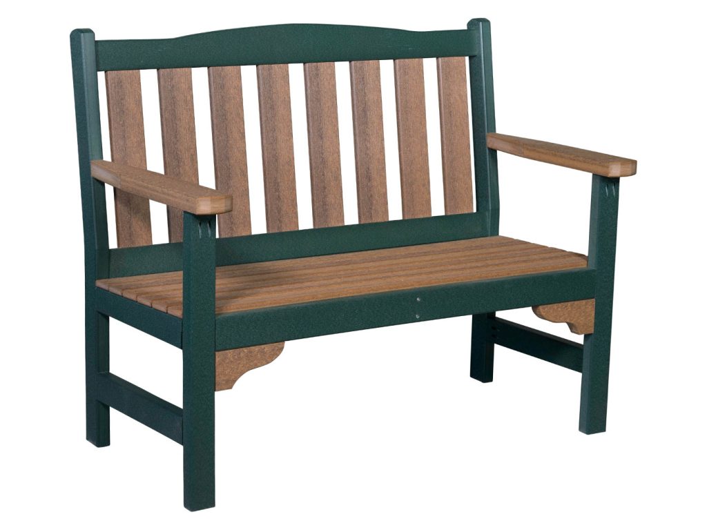 Amish Furniture of NE Mission Bench – 4′