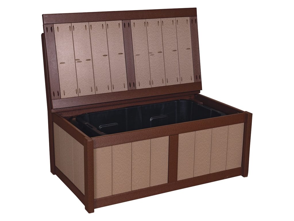 Amish Furniture of NE Mission Storage Bench, alternate view