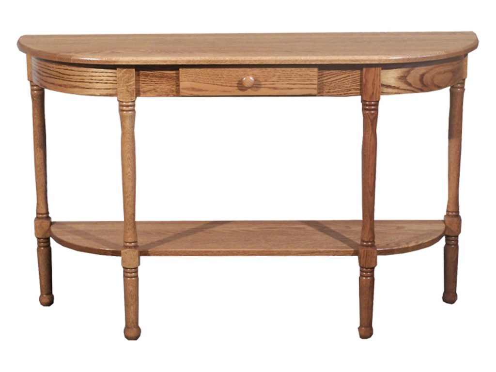 Spindle Half Oval Table