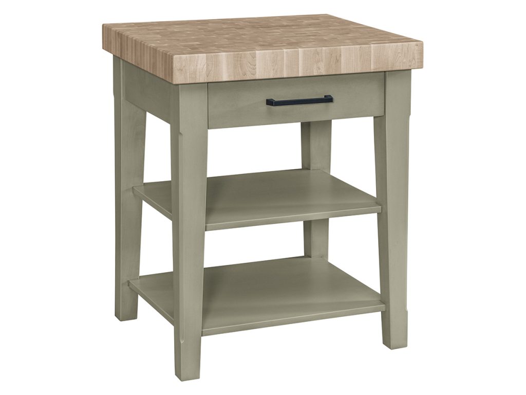Amish Furniture of NE Heritage Shaker Kitchen Island