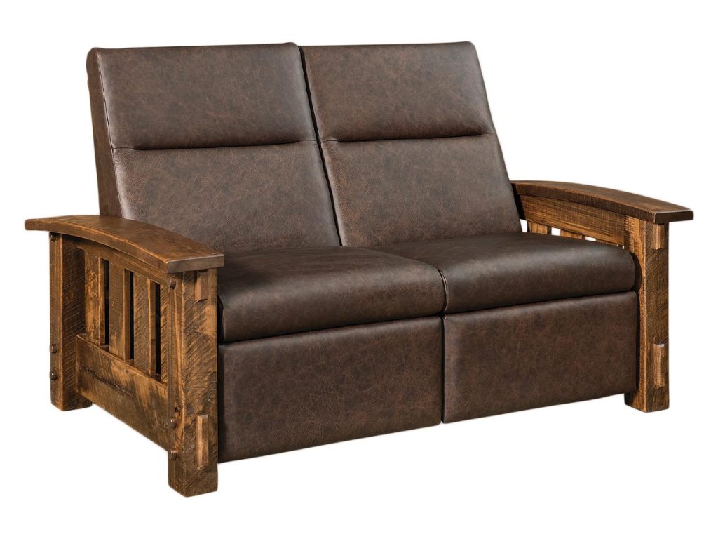 Amish Furniture of NE Houston Wall Hugger Loveseat Recliner