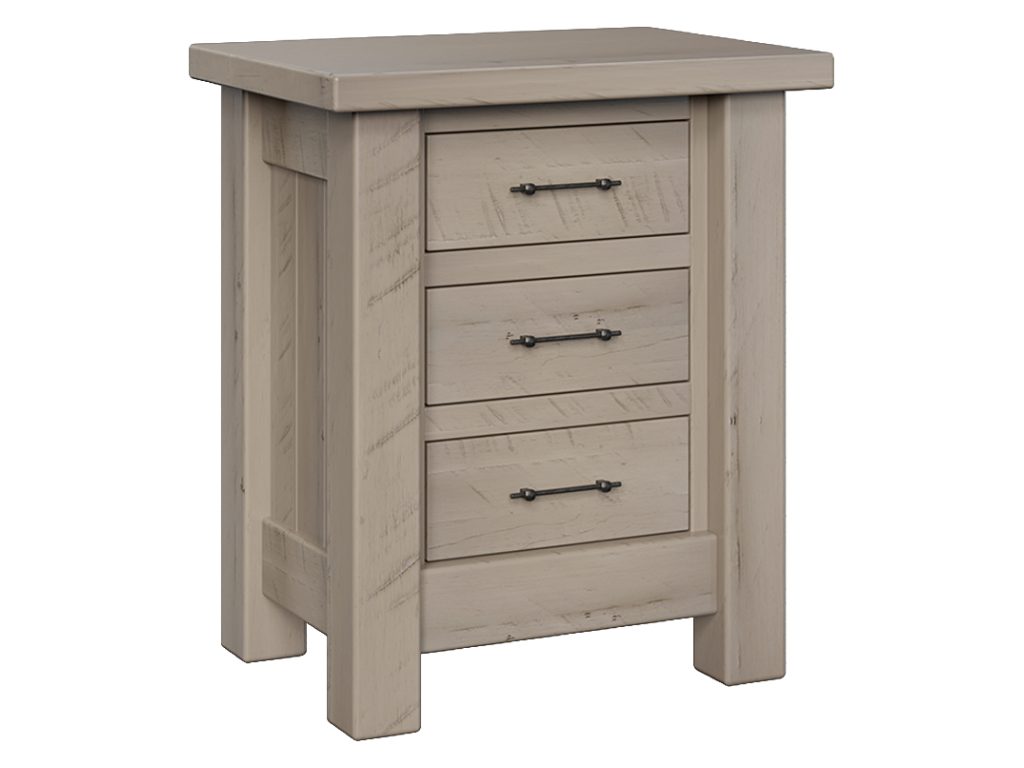 Amish Furniture of NE Houston 3 Drawer Nightstand