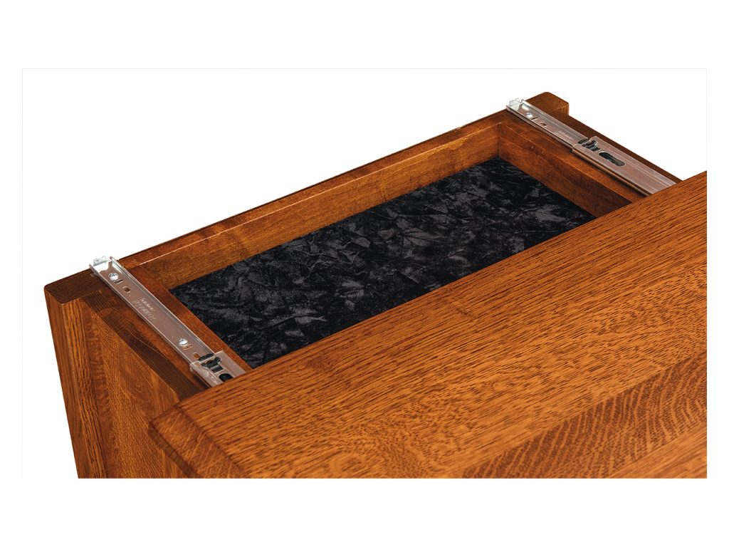 Hudson 3 Drawer Nightstand, alternate view