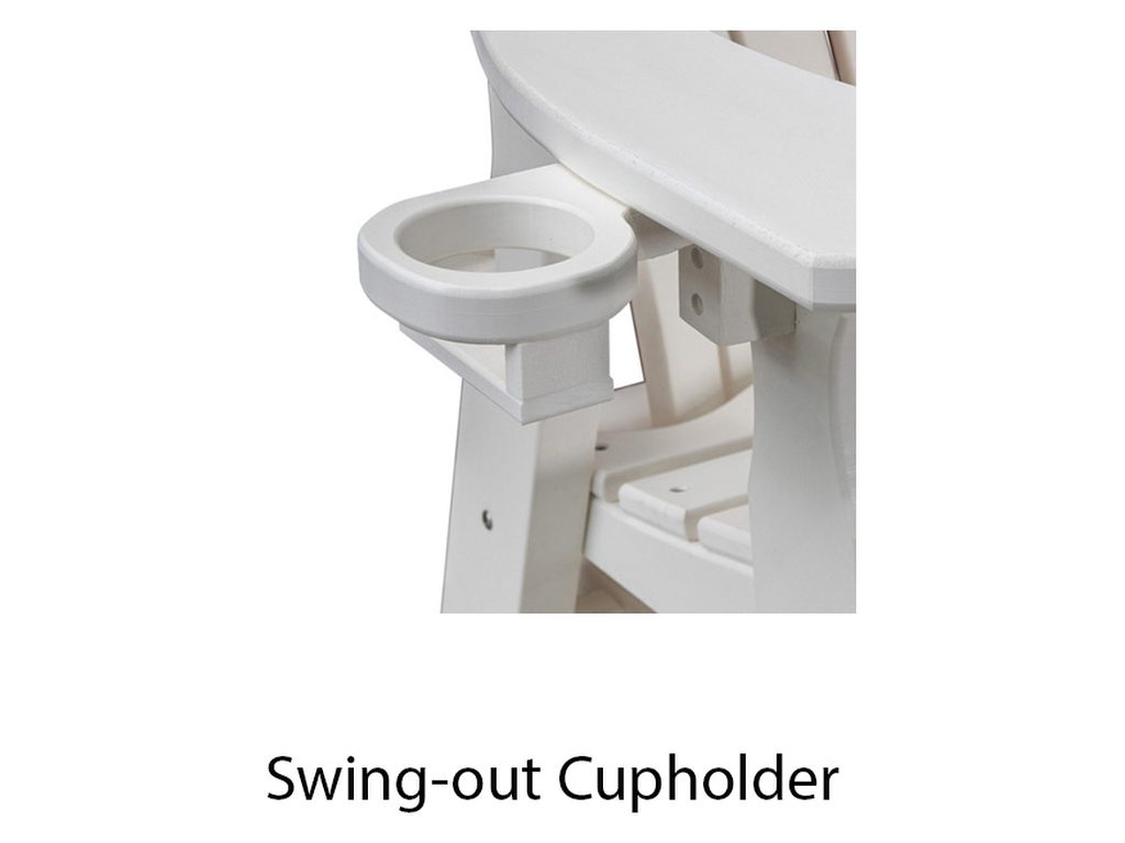 Amish Furniture of NE Bentback Glider, alternate view