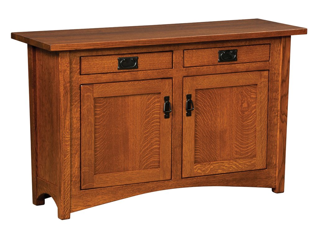 Amish Furniture of NE Arts & Crafts Sofa Cabinet