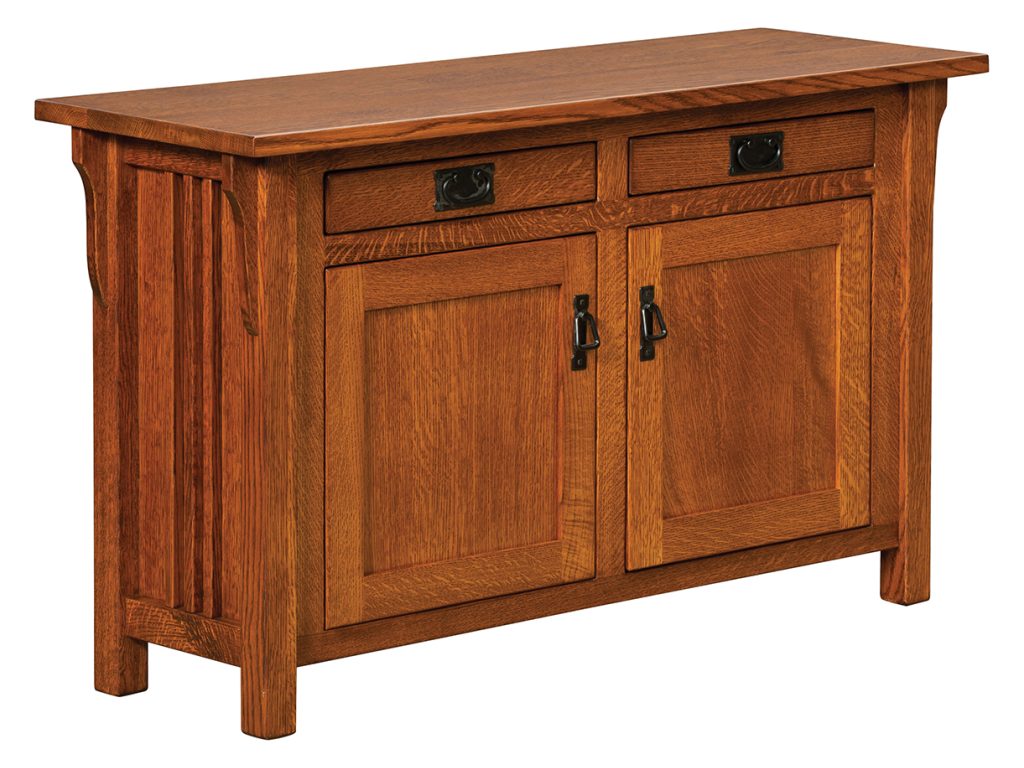 Amish Furniture of NE Camden Mission Sofa Cabinet
