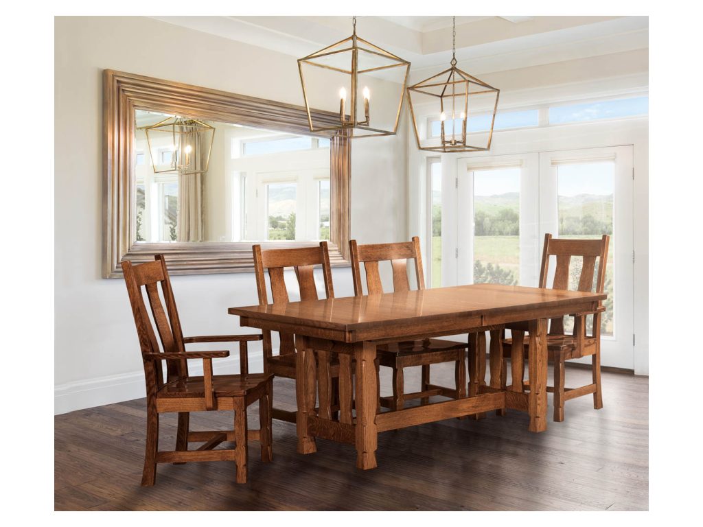 Amish Furniture of NE Rock Island Dining Table, alternate view