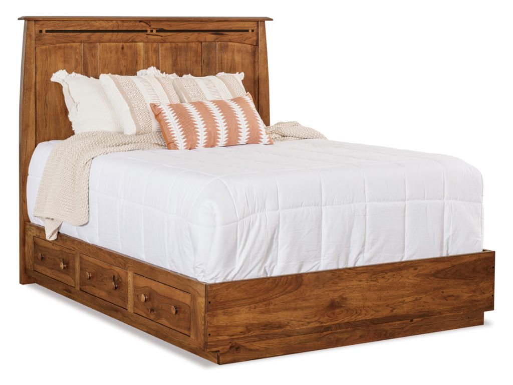 Amish Furniture of NE Platform Bed – 12¾”H Platform, alternate view