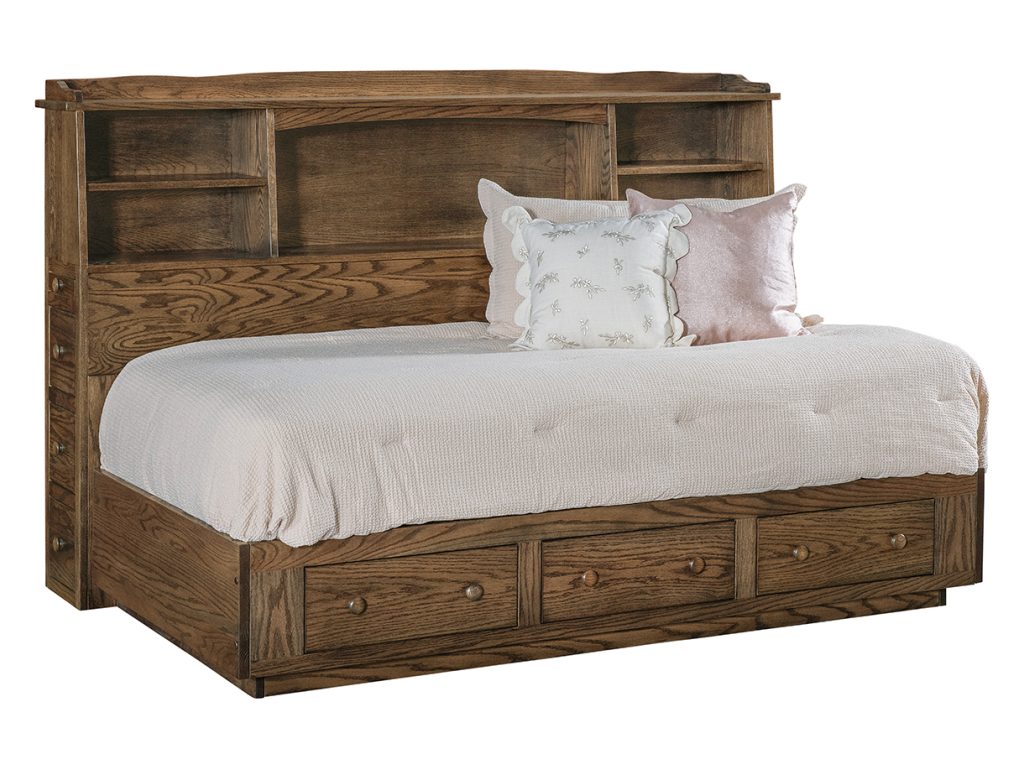Ajay Bed With Side Storage Tower Storage Bed
