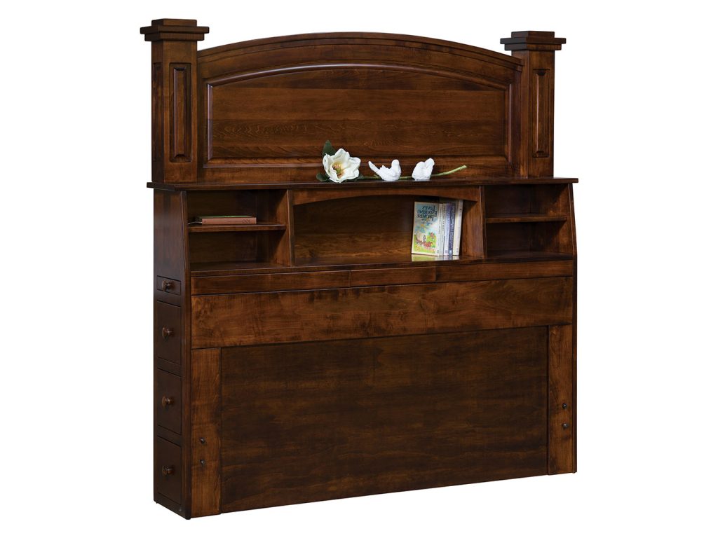 Lexington Bookcase Headboard, alternate view
